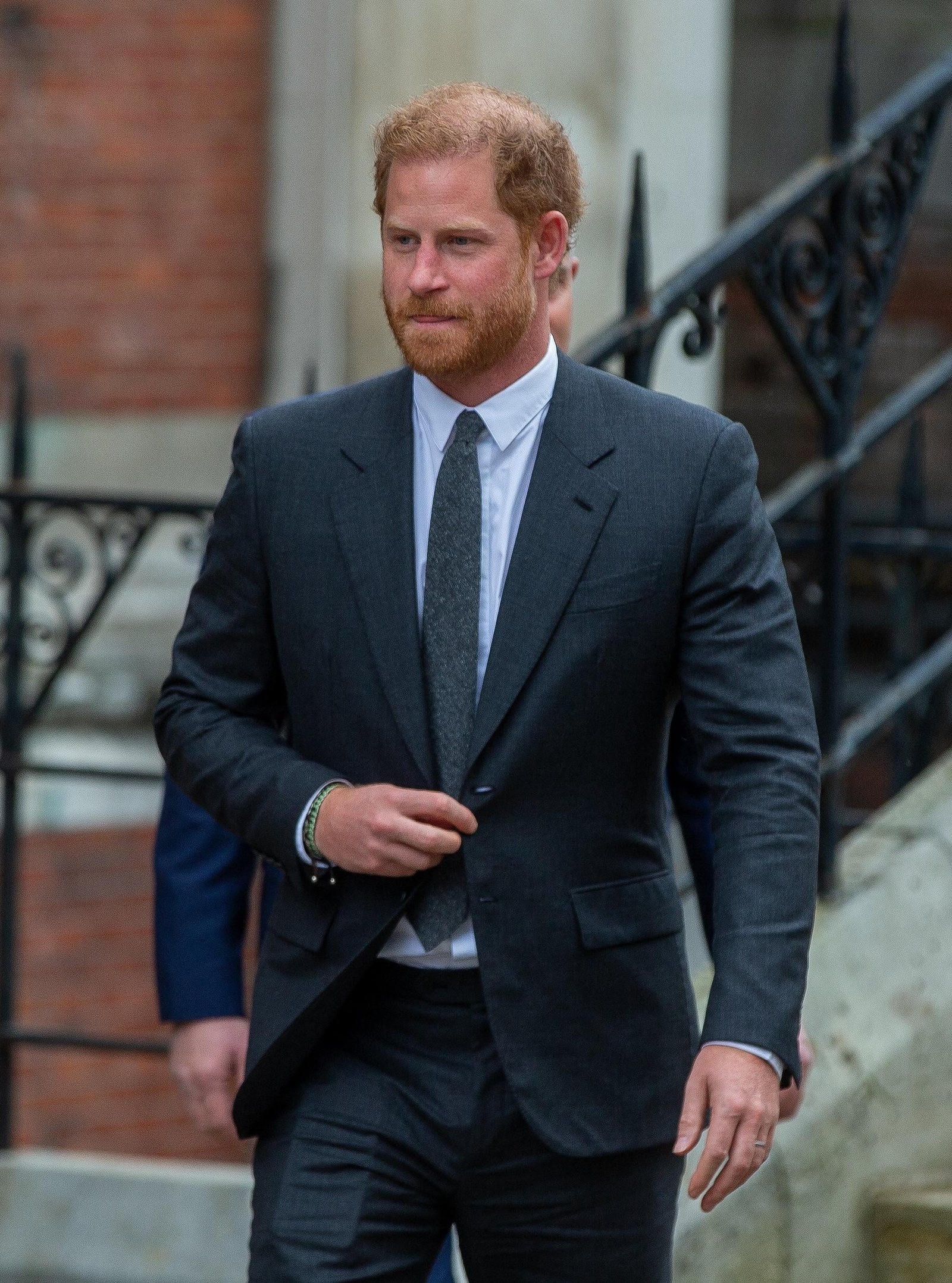 Prince Harry leaves the Supreme Court after the last day of the lawsuit against Daily Mail
