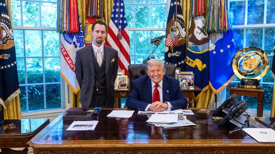 President Donald Trump and BLS EJ ETONI candidate in the Oval Office