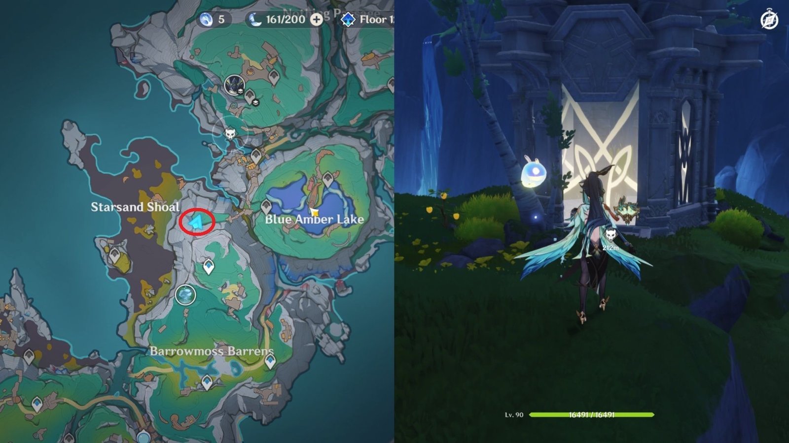 The depths mausoleum near the blue amber lake (image via Huyuver)