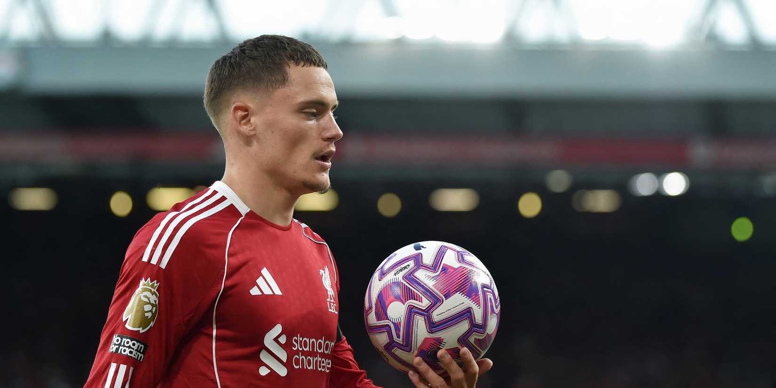 Florian Wirtz at work for Liverpool