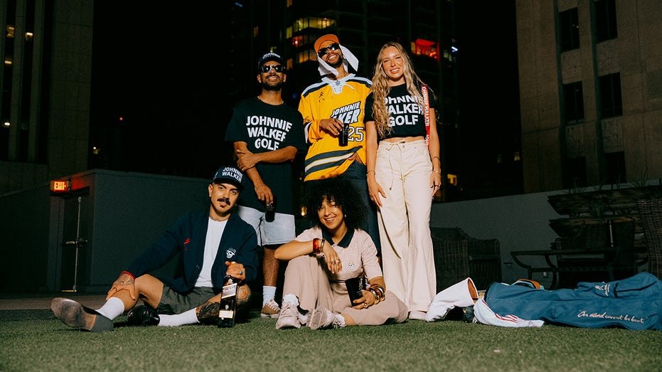Models wear Gold Golf Juniox Golf