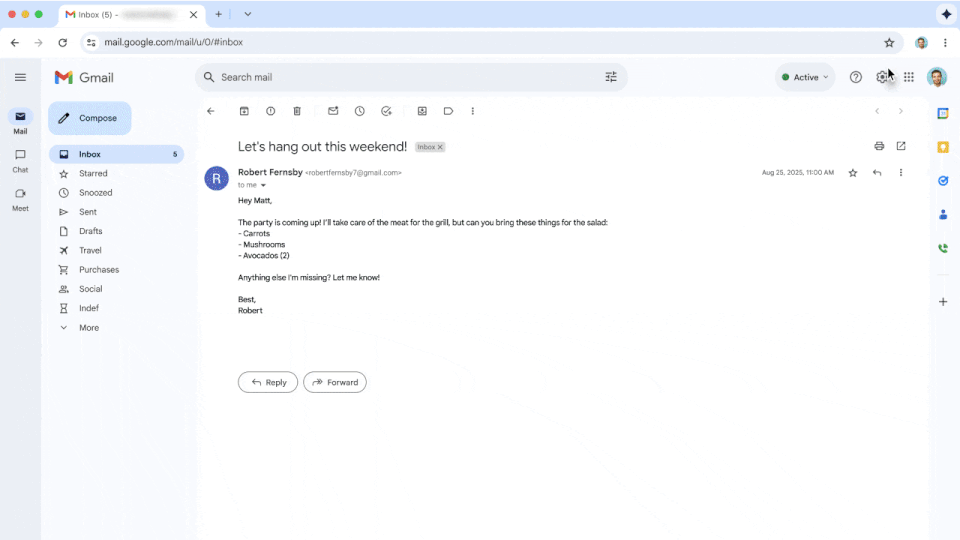 GIF explains the Gemini agent in Chrome completes the purchase of Instacart.