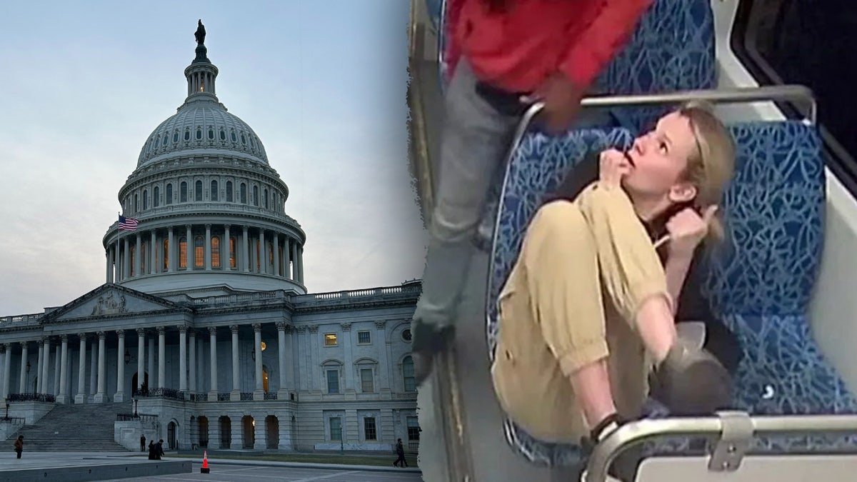 Capitol division in the United States with a scene of the IRYNA Zarutska stabbing in Charlotte