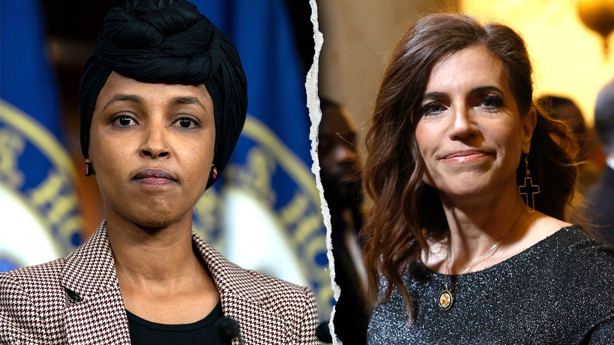Left: Representative Ilhan Omar; Right: Representative Nancy Mass
