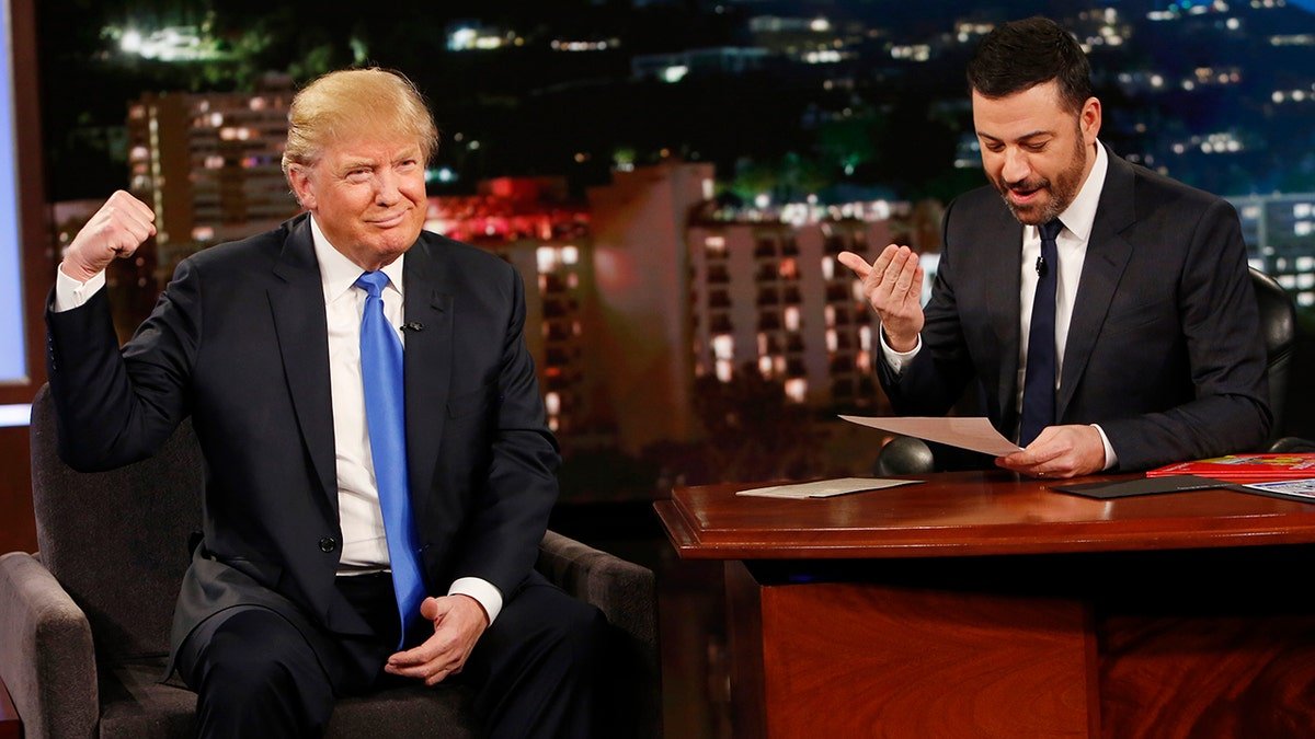Donald Trump at Jimmy Kimmel in 2015