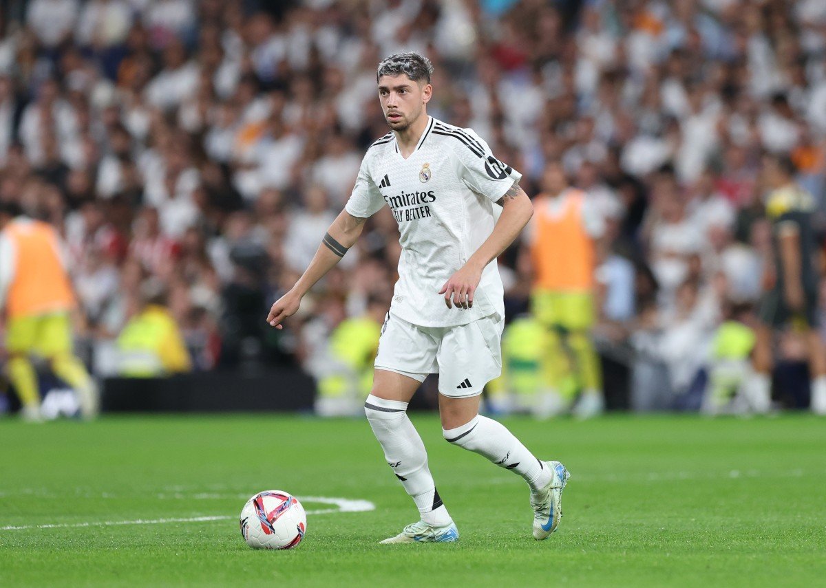 Federico Valverde at work for Real Madrid
