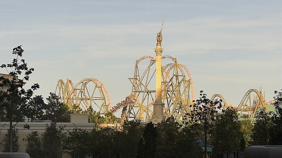 Stardust contestants can be seen from Helios in Universal Epic Universe
