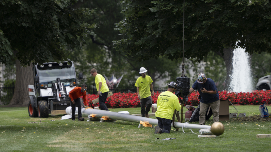 The pillar of science is installed in the White House