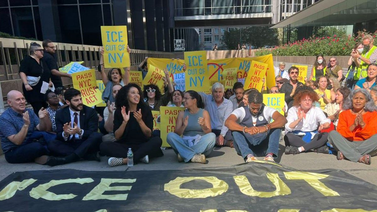 Ice demonstrators in New York City