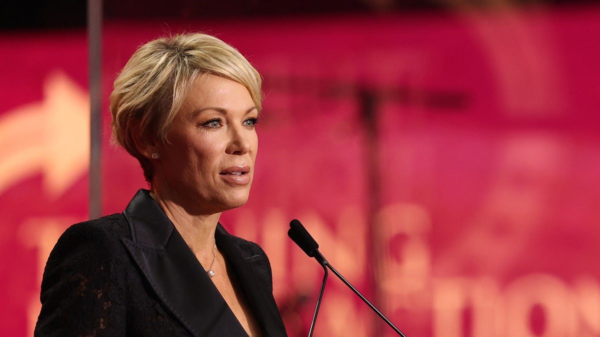 Stacy Sheridan at Charlie Kerk Memorial service