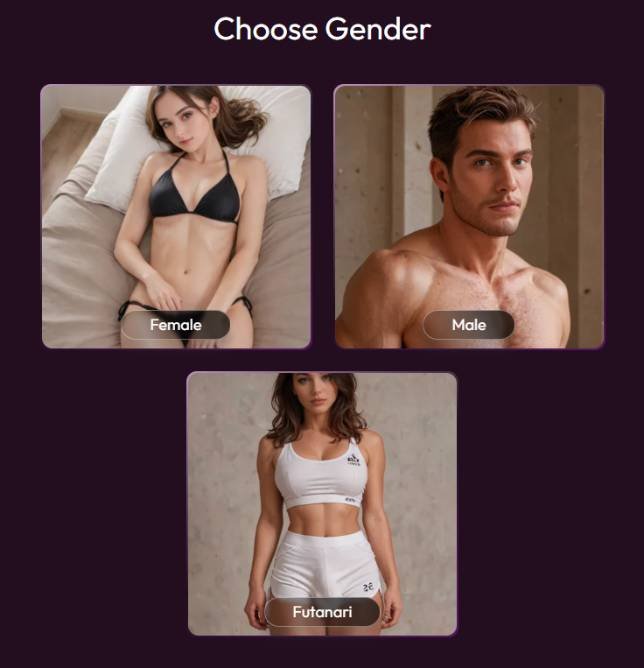 Step2 - Choose Sex