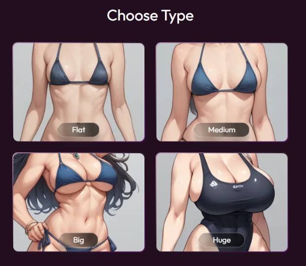 Step7 - Choose the breast size