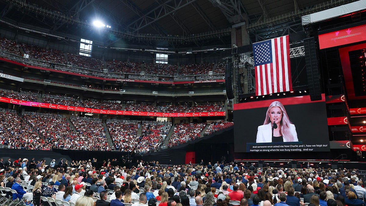 Erika Kirk talks about her husband's memorial