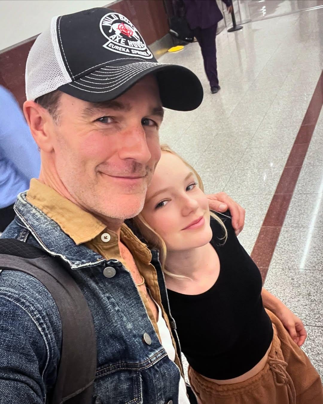 James van der Beck and his older daughter