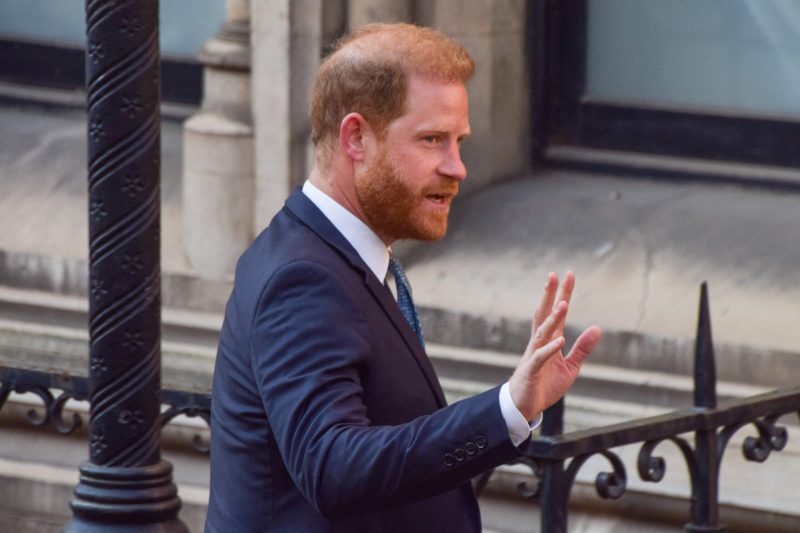 Prince Harry arrives at the Royal Courts of Justice