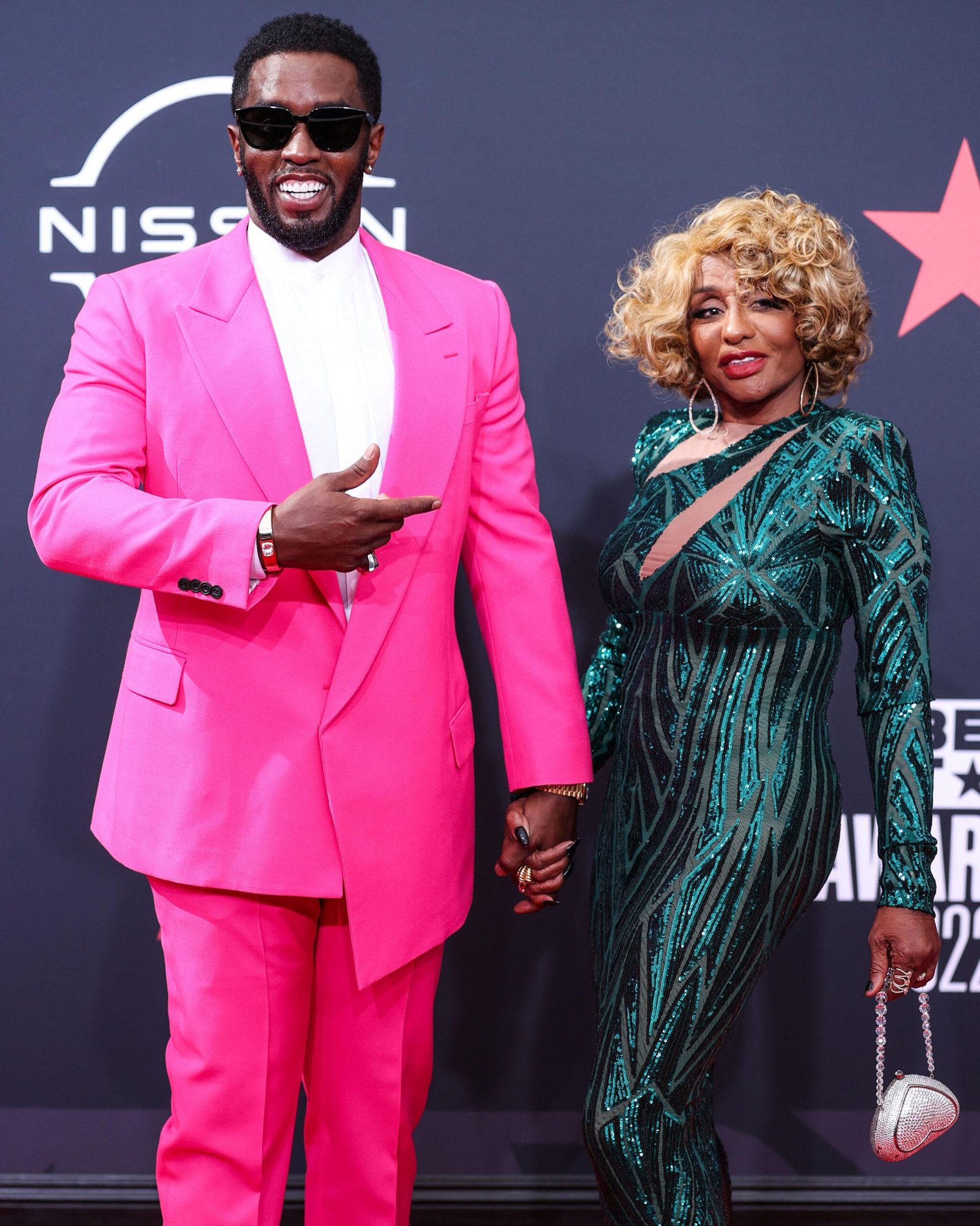 Didi and his mother Janis Combs at Bet 2022 Awards