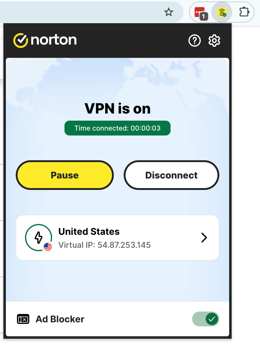 chrome extension norton vpn