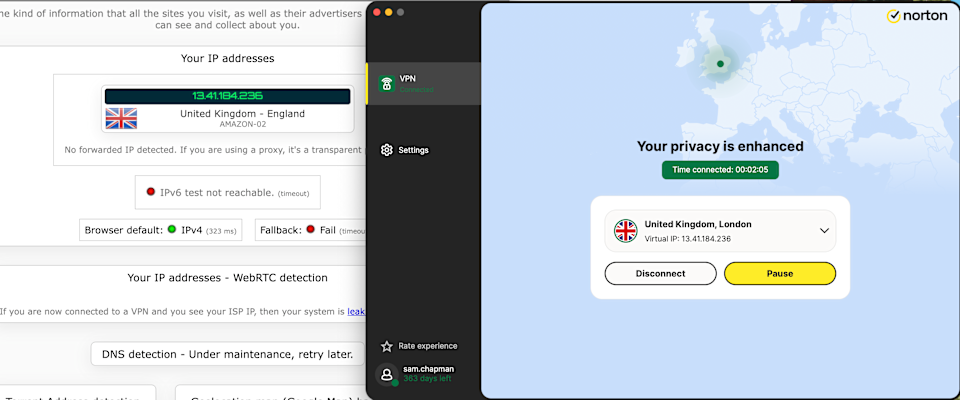 ipv6 blocked norton vpn