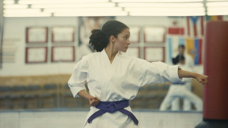 Chis Infiniti, as Wella Ferguson karate in Dogo is practicing in one battle after another