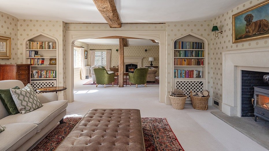 The house also includes additional living rooms for each with a fireplace.