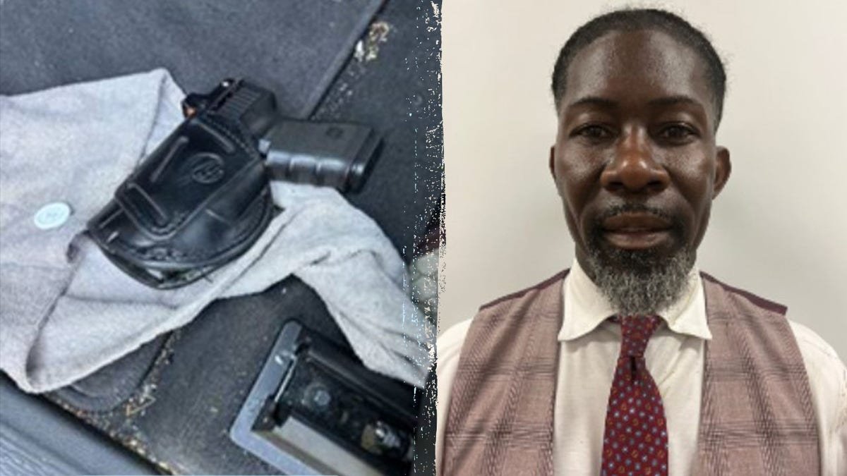 Ian Roberts and a pistol image