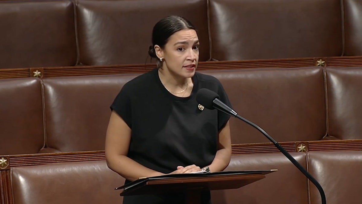 AOC speaks on the floor of the house
