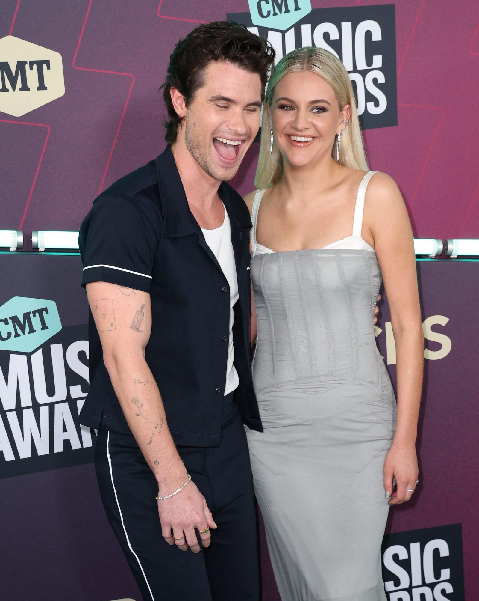 Chis Stoxus and Kelsea Ballerini at the 2023 Music Awards ceremony