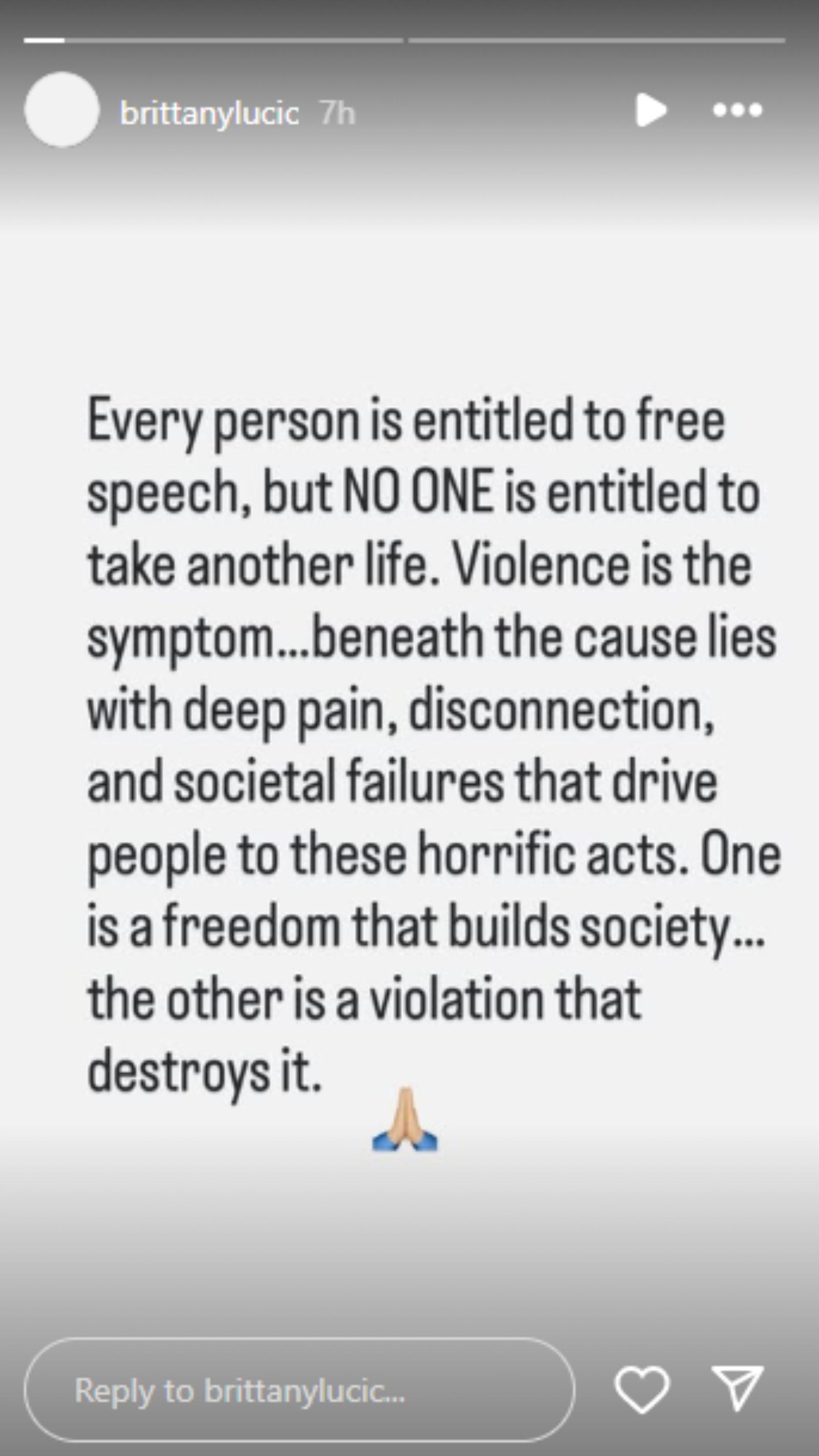 Via Instagram/@BRISTATANYLUCIC