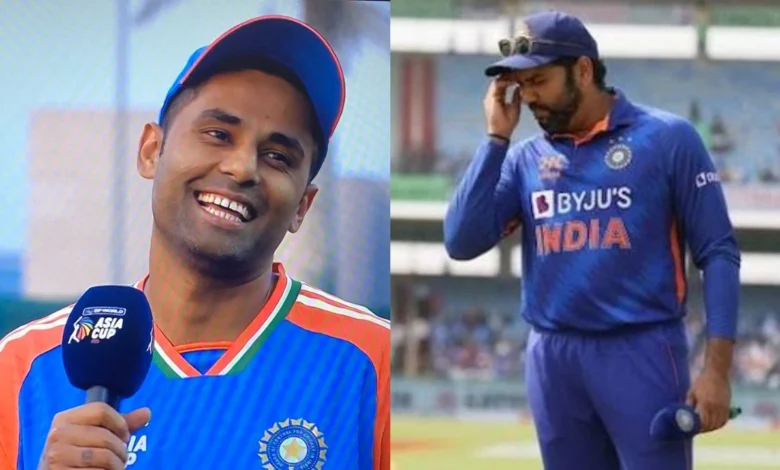 Suryakumar Yadav brutally trolls Rohit Sharma at toss after suffering.webp.webp