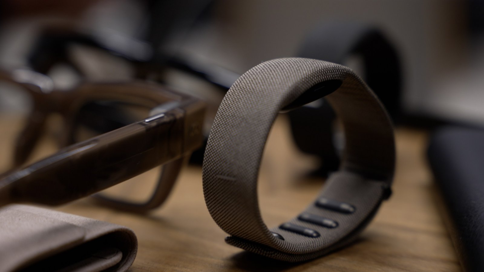 O close -up of the metal nervous band