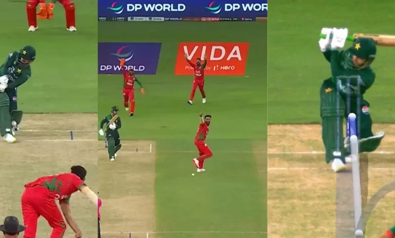 WATCH Shah Faisal dismisses Saim Ayub for a golden duck.webp.webp