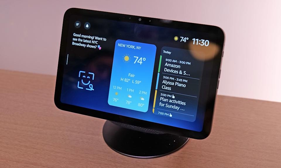 The updated user interface in the echo of the fourth generation.