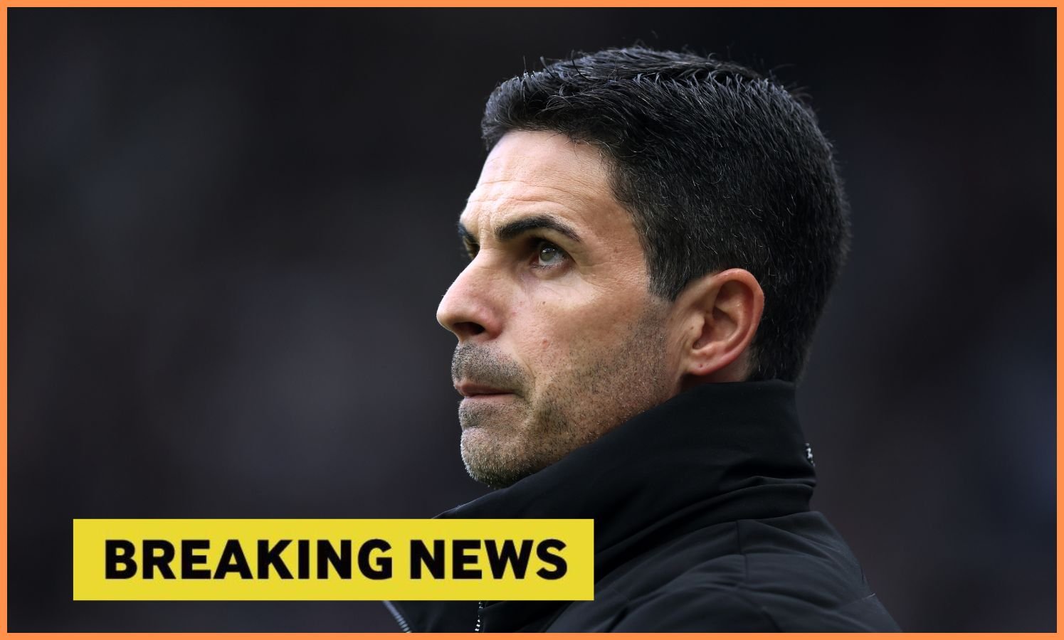 Arsenal Mikel Arteta manager sees during Newcastle