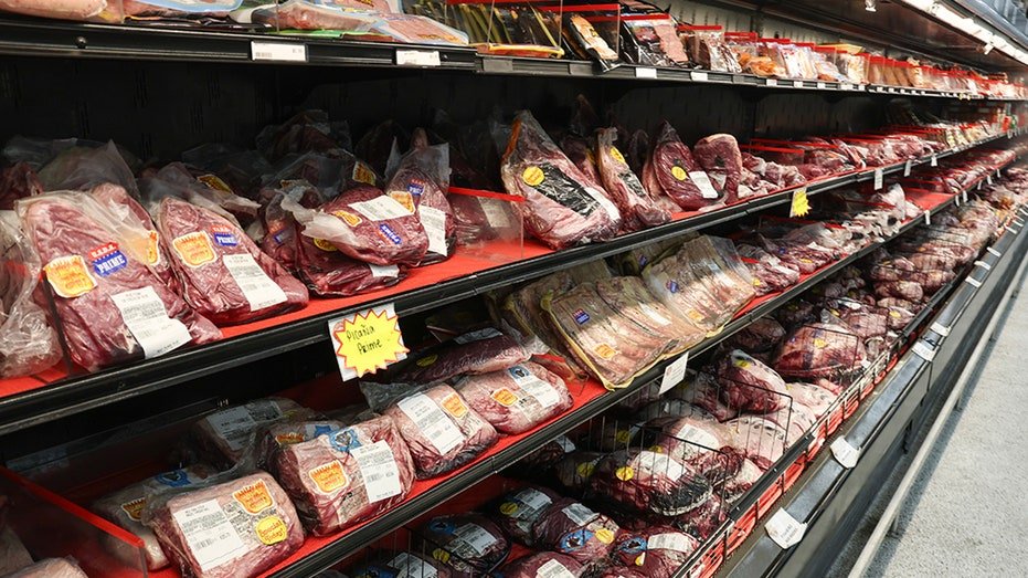 Cow meat products offered