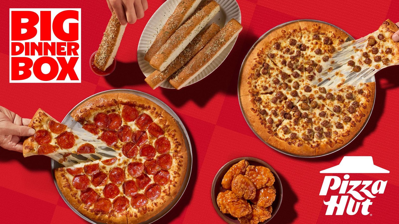 Big Pizza Hut dinner box