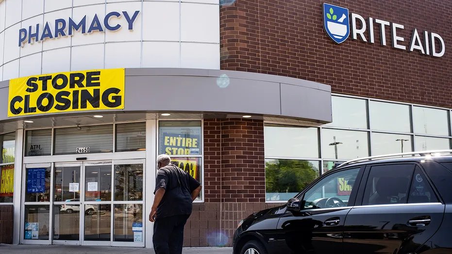 The Rite Aid Store closing sign in Michigan