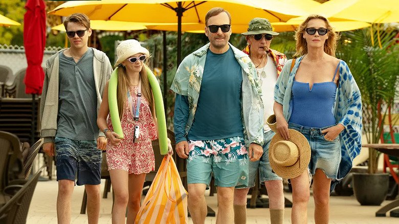 The Mansil family is on vacation in no one