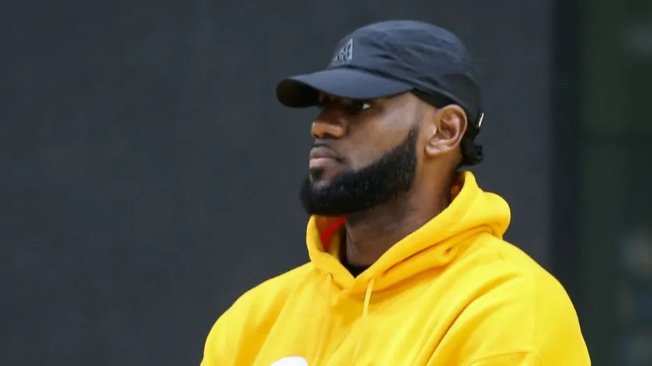 Liberon James at the Los Angeles Lakers training facility