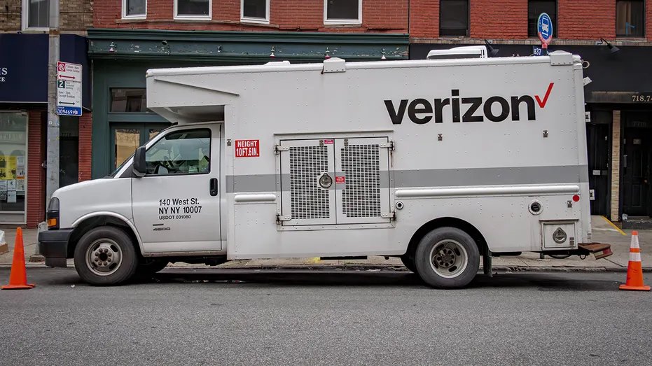 Verizon service truck seen in Brooklyn