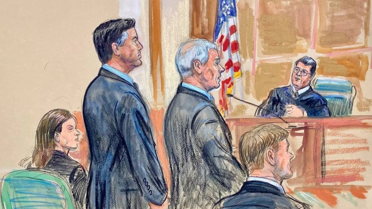 James Comey in the courtroom
