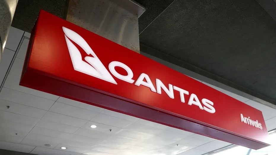 Qantas Airways Limited signage at Sydney Airport