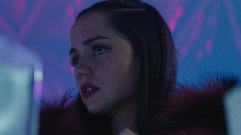 Ana de Armas Eve looks anxious at the ballerina