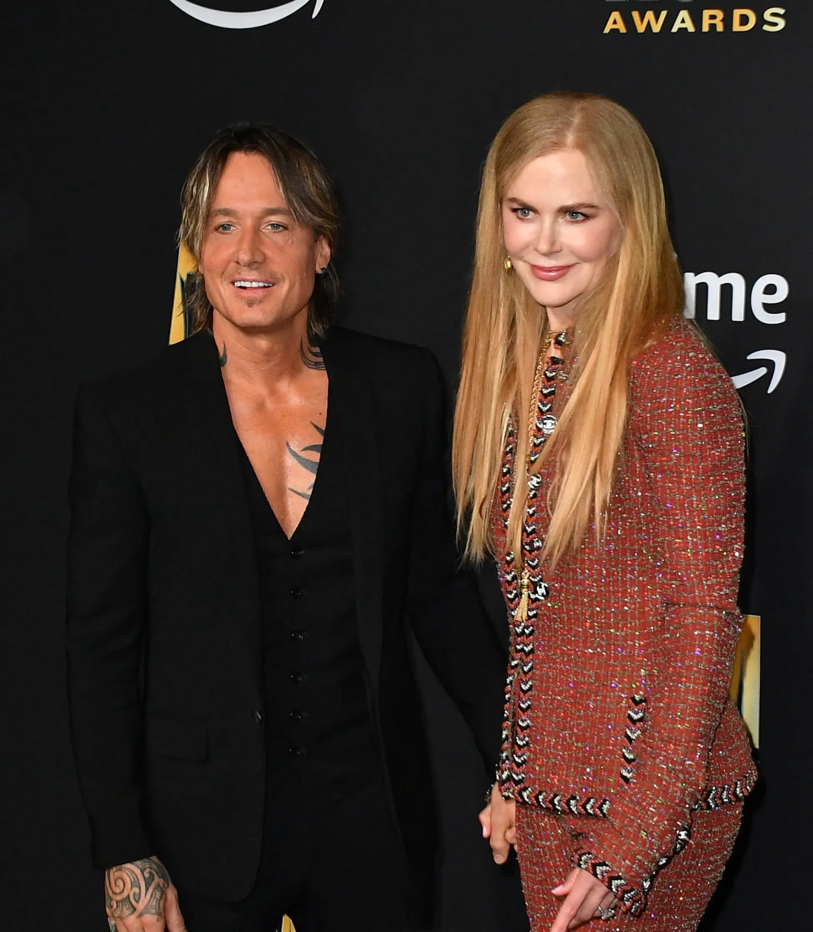 Keith Urban and Nicole Kidman at the 58th Annual Academy of Country <a href=