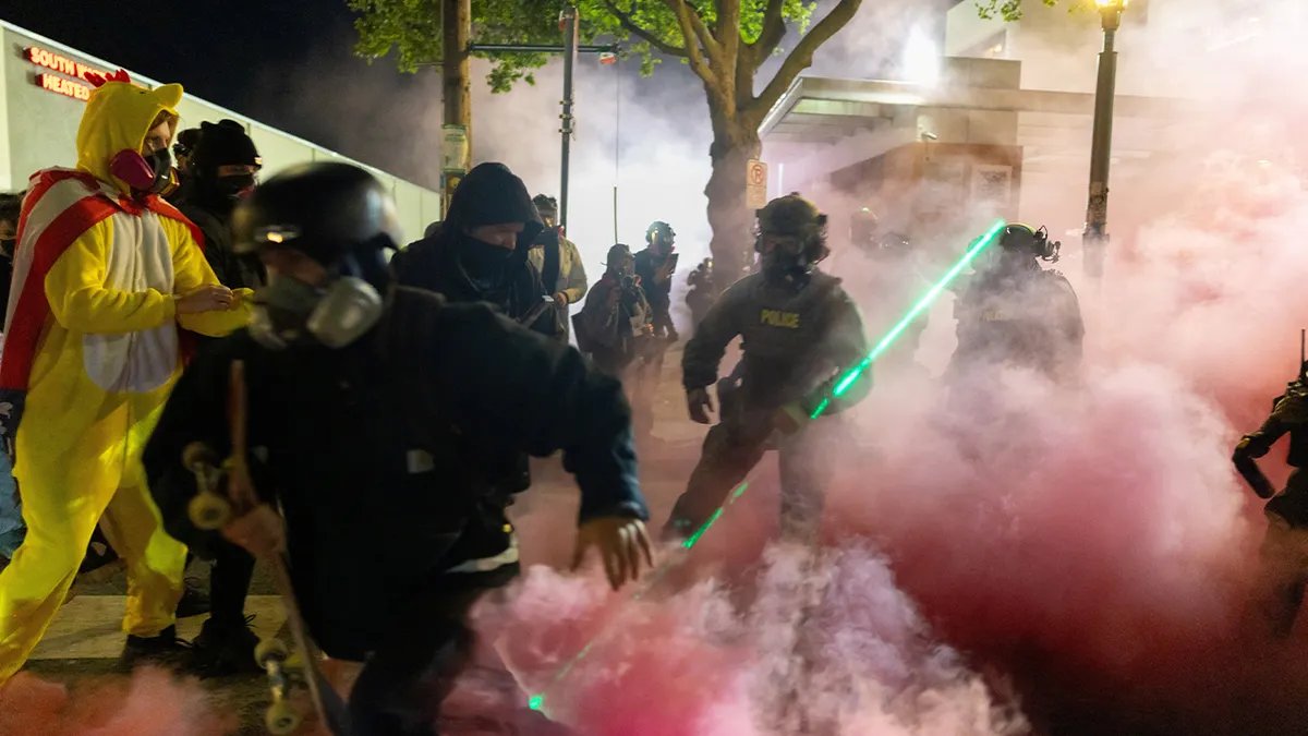Clashes between law enforcement and protesters in Portland