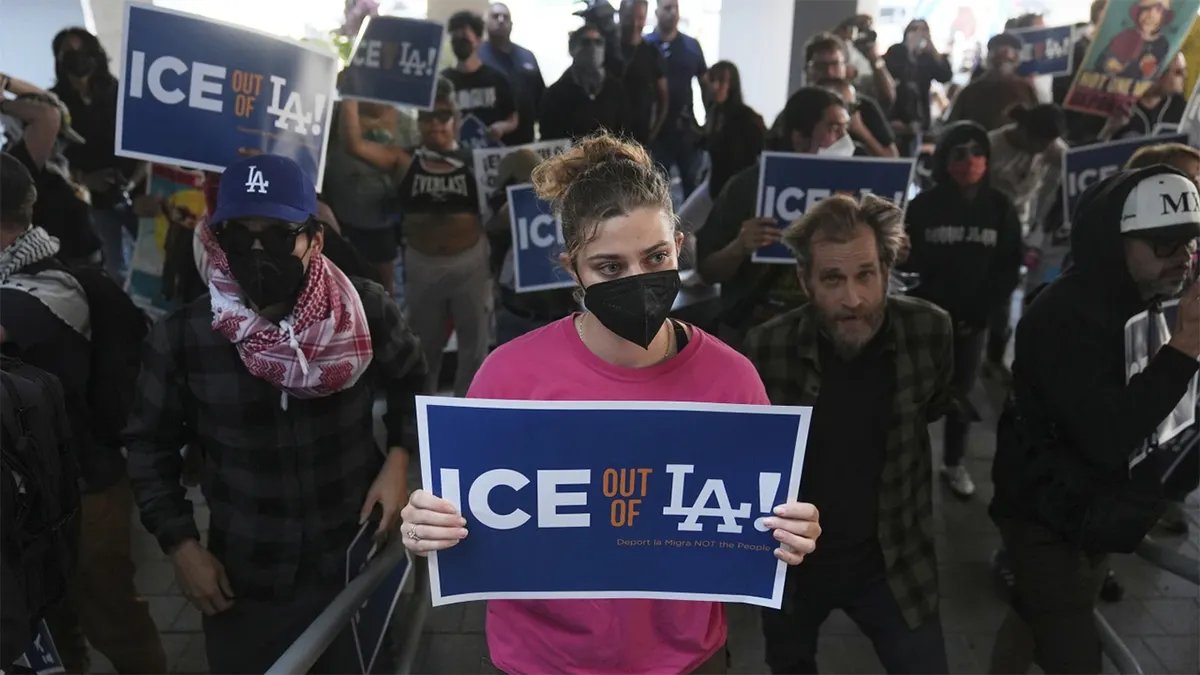 Anti-ICE demonstration in Los Angeles