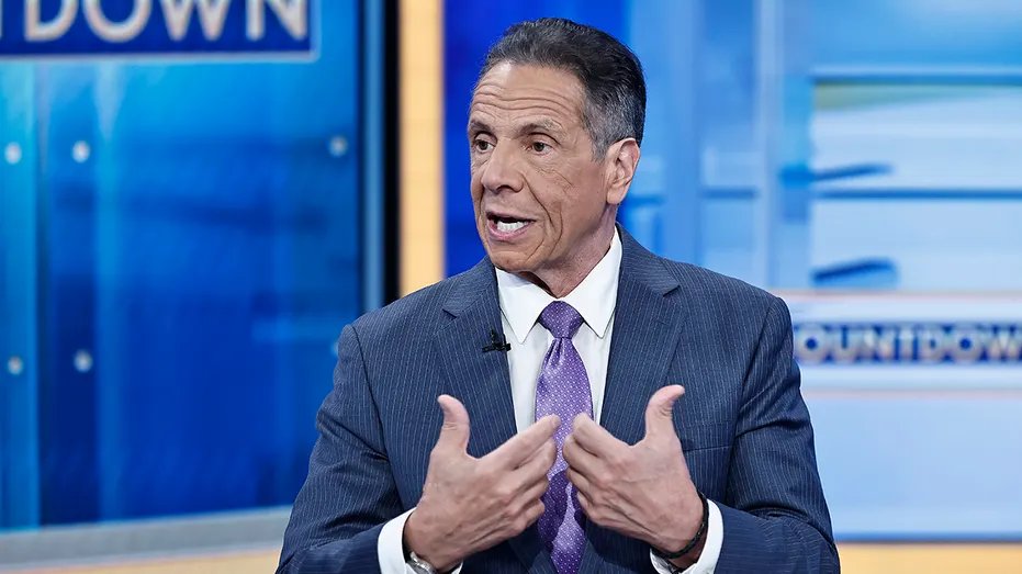 New York City mayoral candidate Andrew Cuomo speaks during an interview