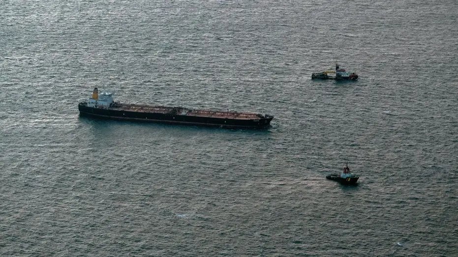 A tanker carrying sanctioned Russian oil