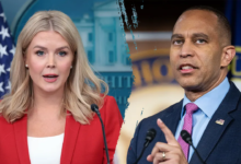 1760717435 Jeffries attacks Leavitt as sick and demented amid government shutdown.png