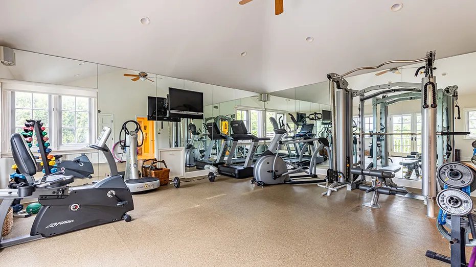 The house also includes a gym.