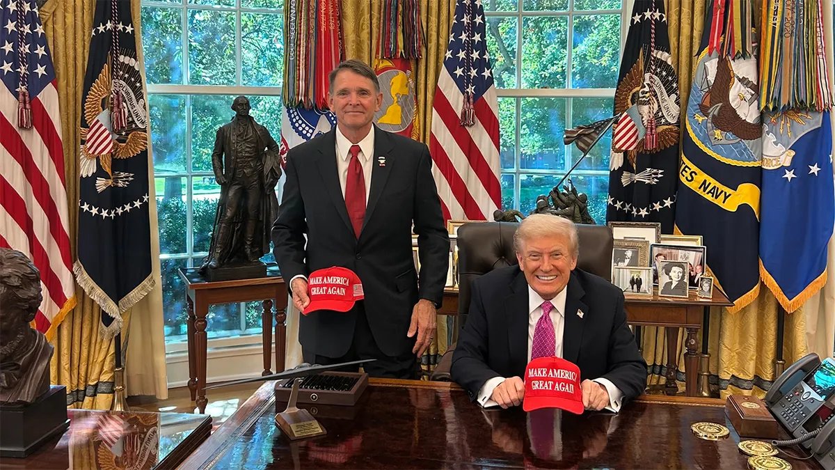 Ed Gallerin with President Trump at the White House